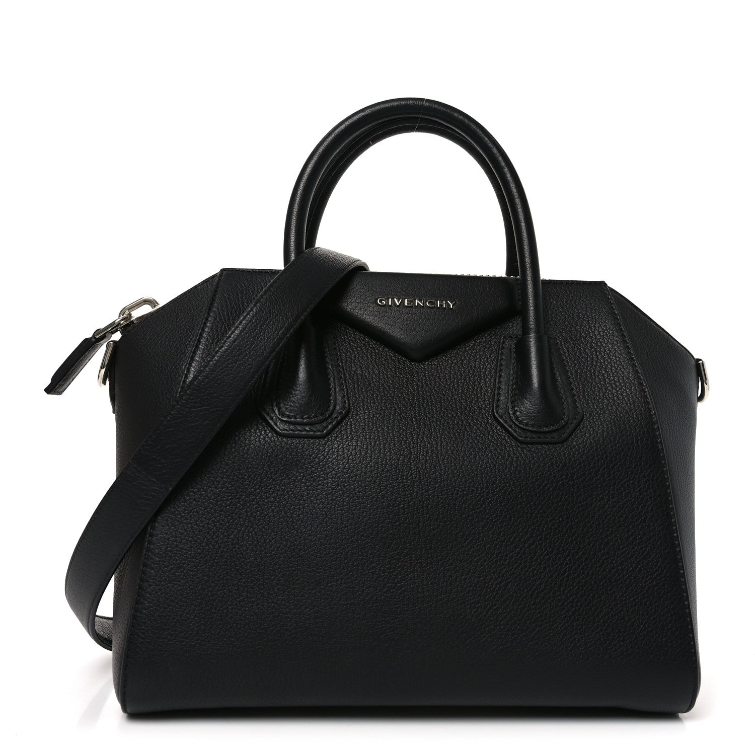 Sugar Goatskin Small Antigona Black