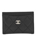 Caviar Quilted  Holder Black