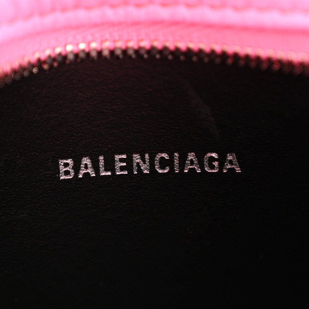 Calfskin Kittens Logo XS Everyday Camera Bag Acid Pink