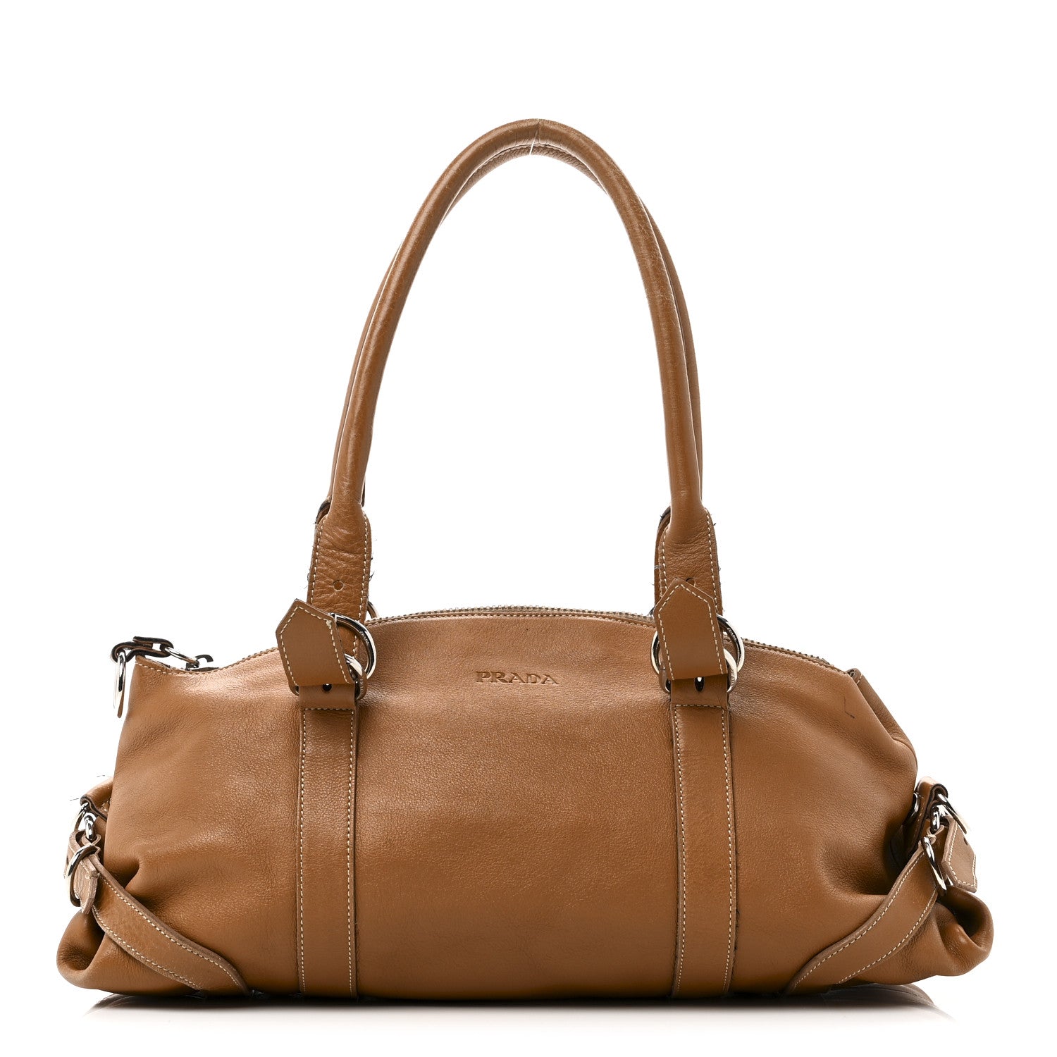 Soft Calf Top Handle Satchel Brown