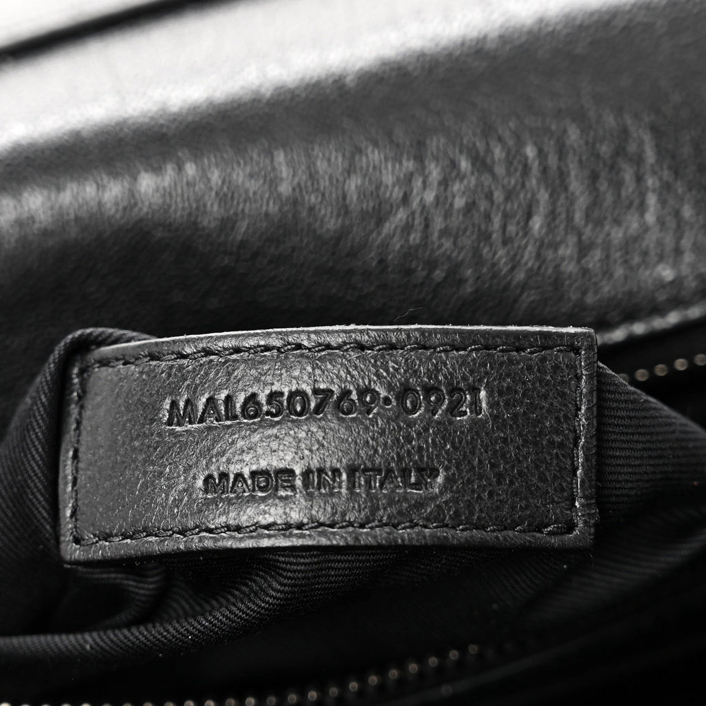 Lambskin Quilted Mini Becky Chain Bag Black