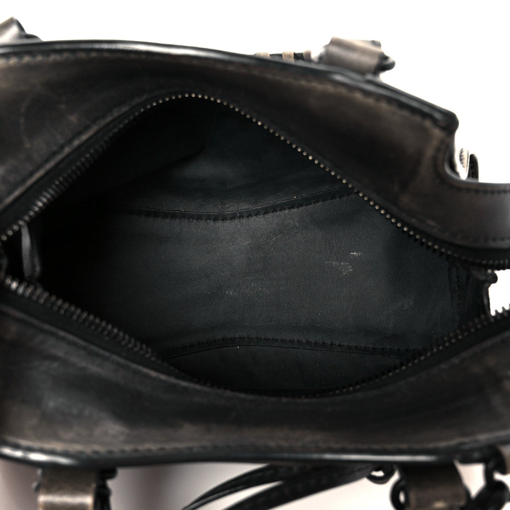 Used Calfskin Black Hardware Mini Neo Classic City Black