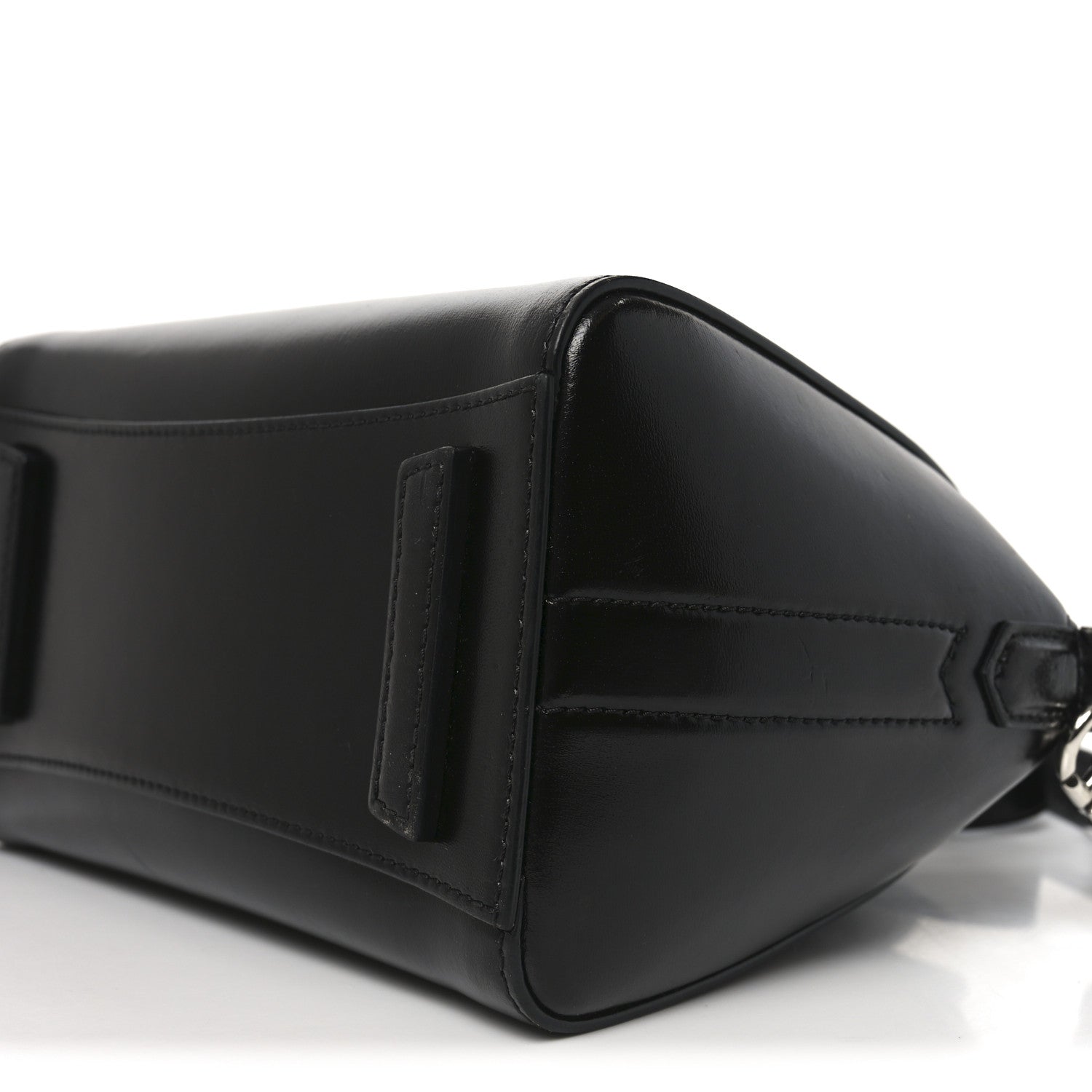 Shiny Lord Calfskin Mini Antigona Black