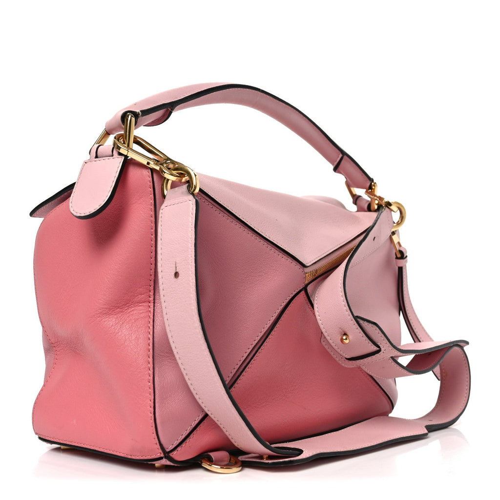 Calfskin Large Puzzle Bag Soft Pink