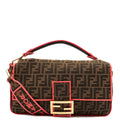 Fendi Cross Body Baguette - Large in Zucca FF, Canvas
