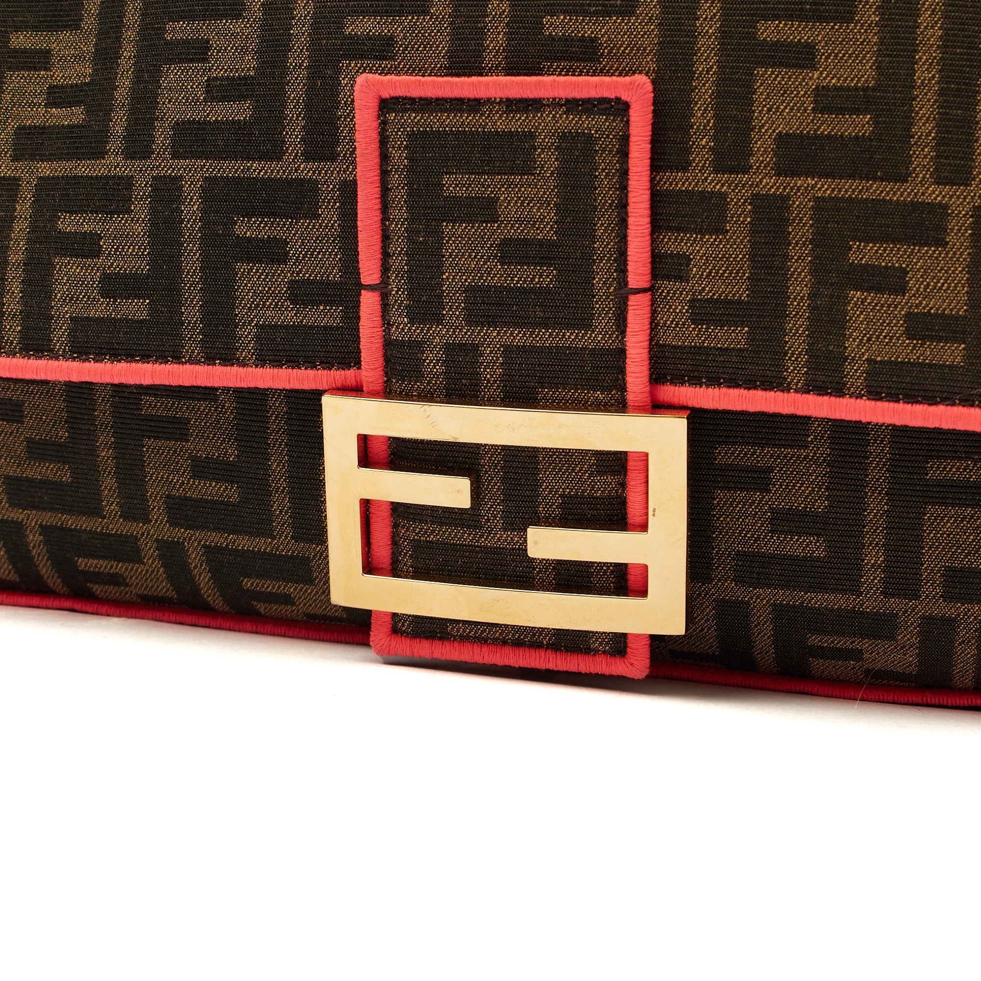 Fendi Cross Body Baguette - Large in Zucca FF, Canvas