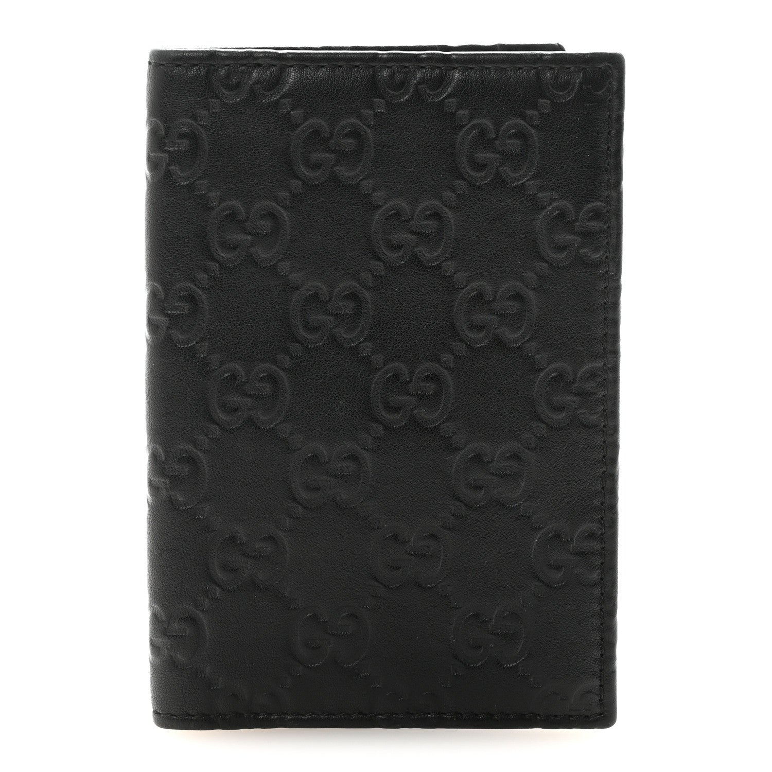 Guccissima Passport Case Black