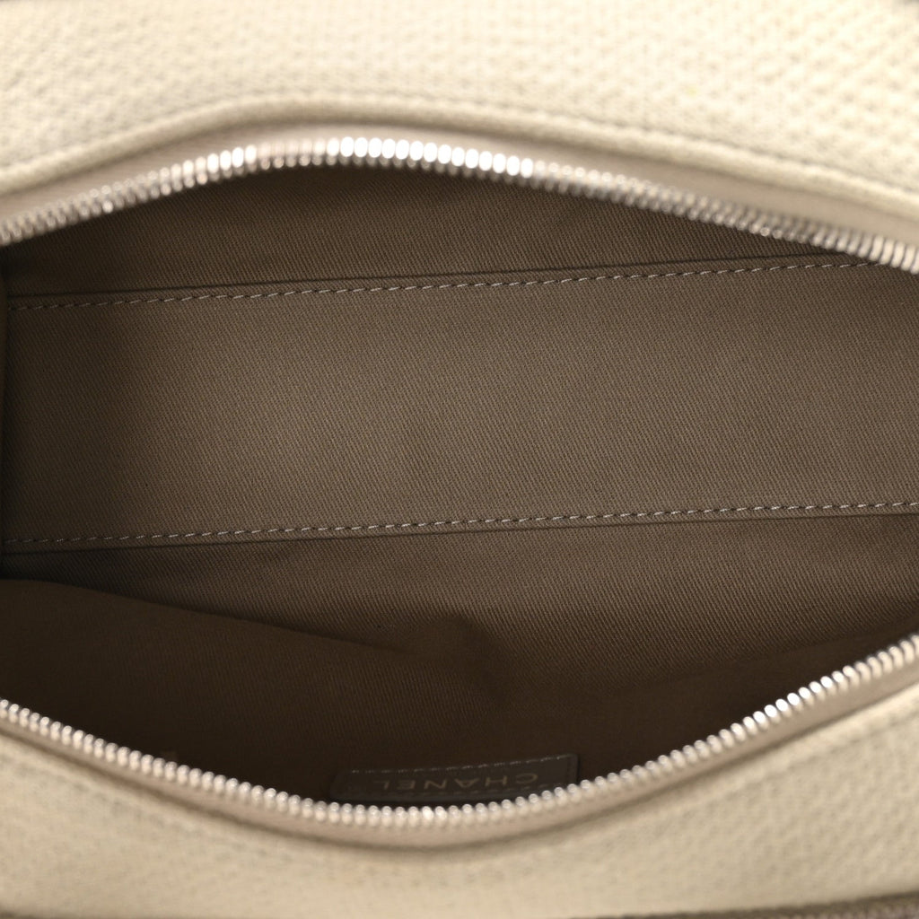 Canvas Deauville Small Bowling Bag Grey