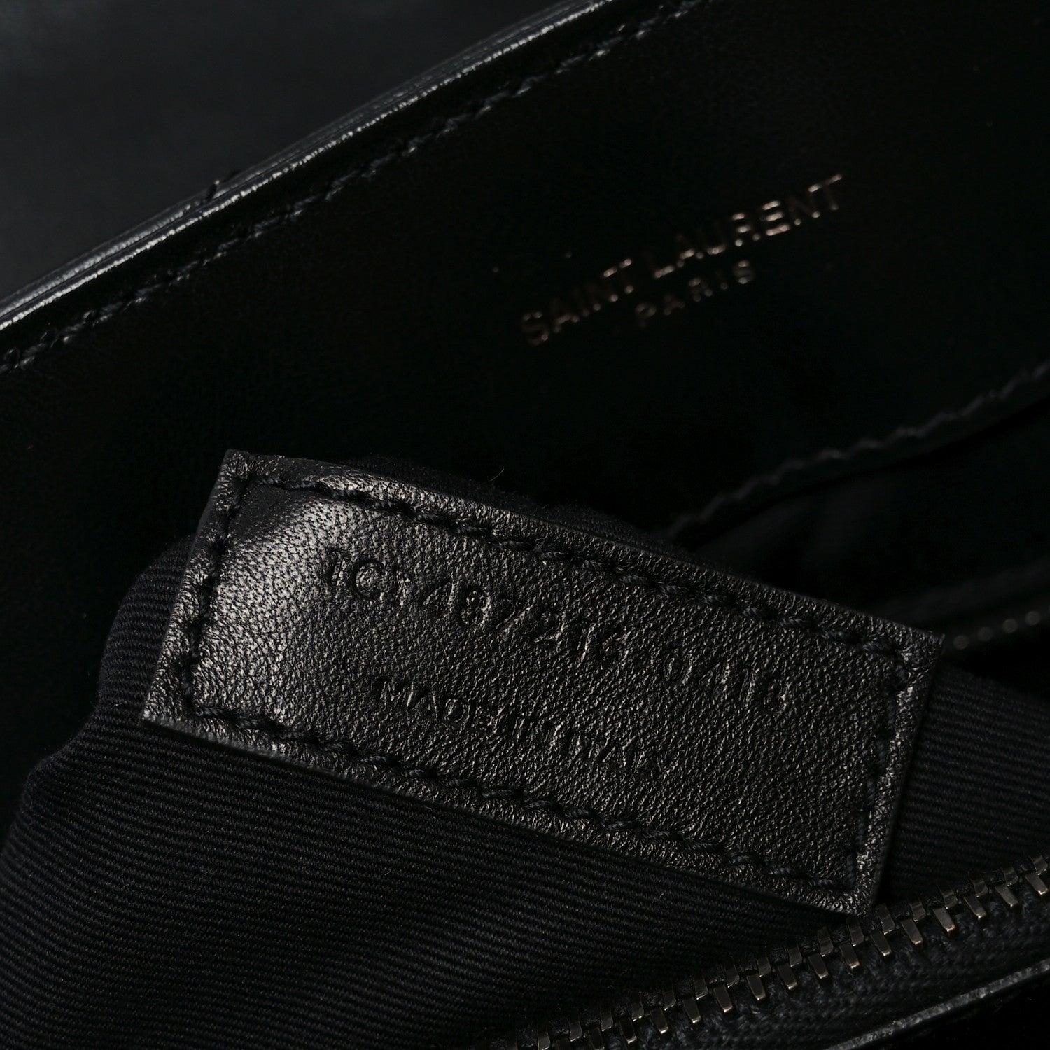 Calfskin Y Quilted Monogram Monochrome Medium Loulou Chain Satchel Black