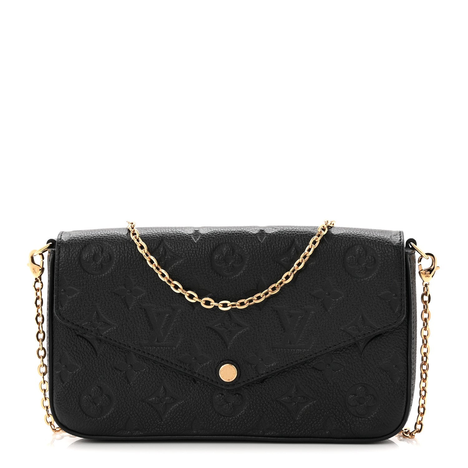 Empreinte Pochette Felicie Chain Wallet Black