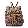 Dauphine Leopard Print Backpack Black