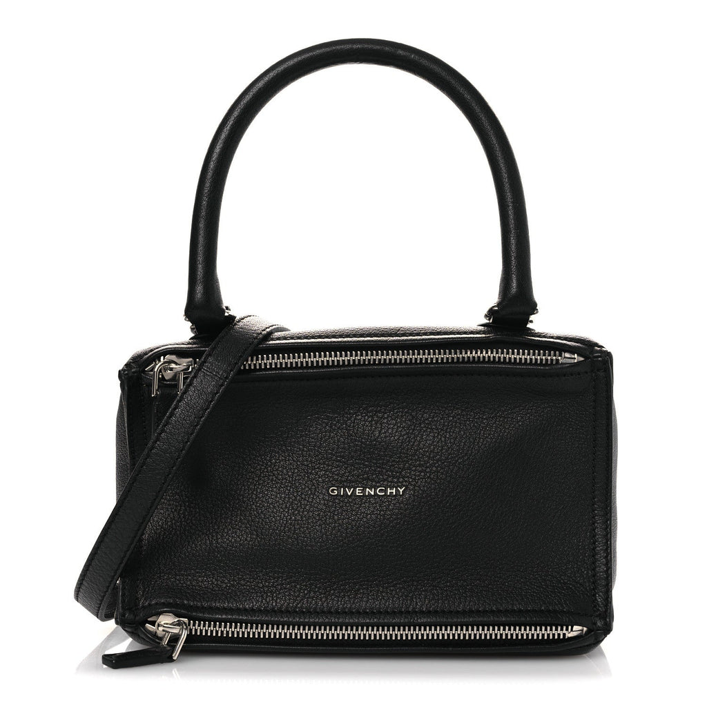 Sugar Goatskin Small Pandora Black