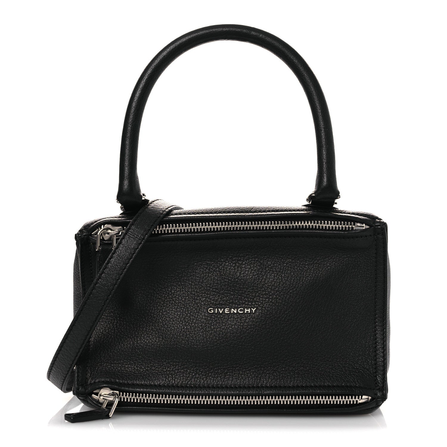 Sugar Goatskin Small Pandora Black