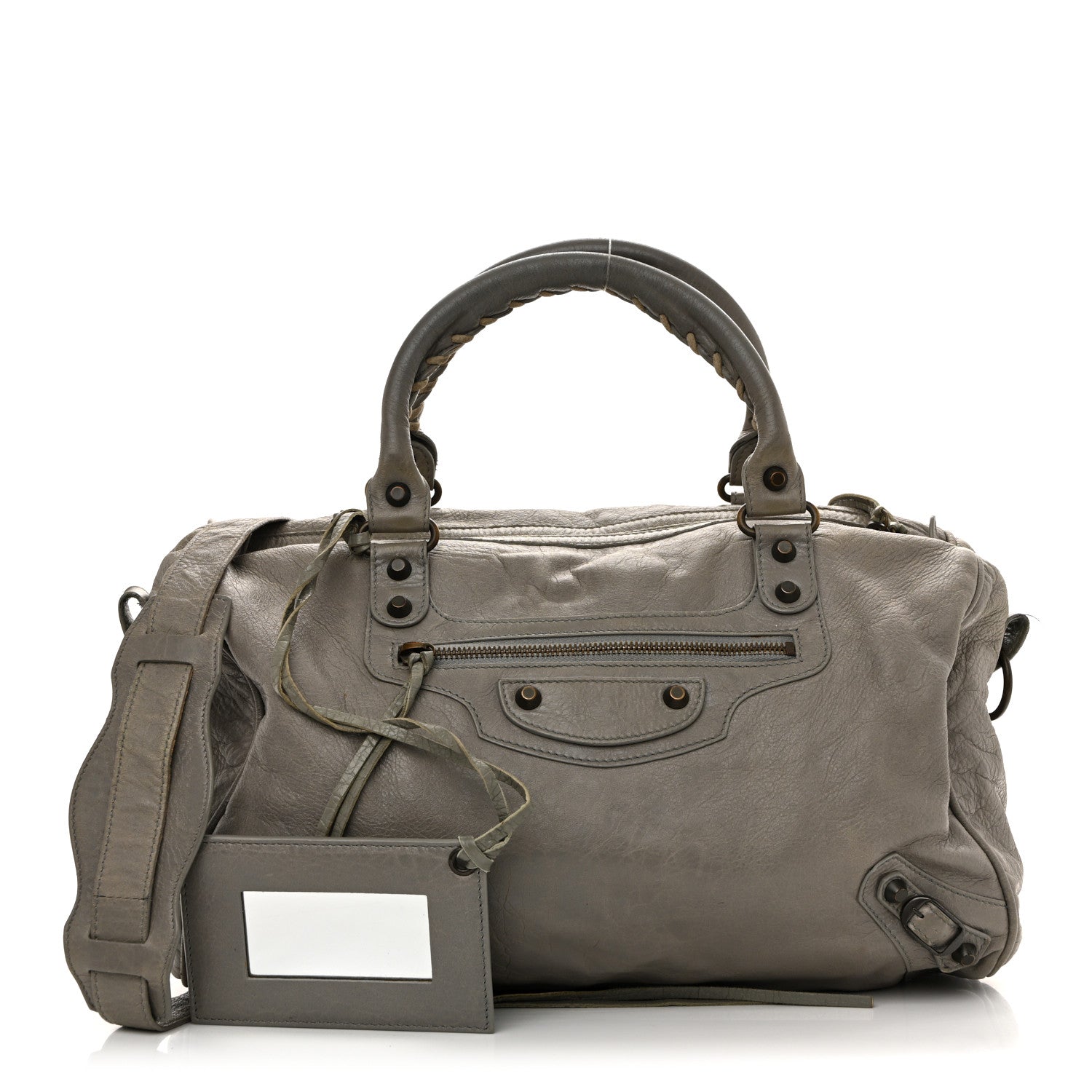 Agneau Classic Hardware Boston Gris Pyrite