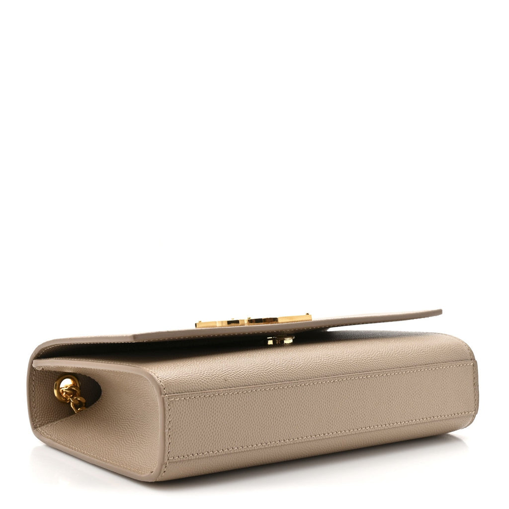 Grain De Poudre Small Monogram Kate Satchel Dark Beige
