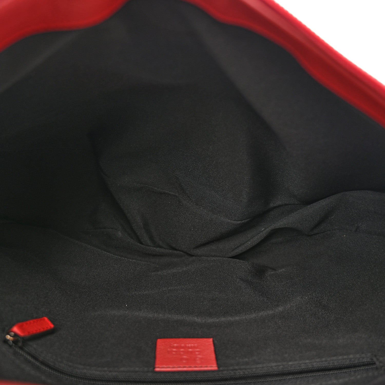 Monogram Half Moon Hobo Red