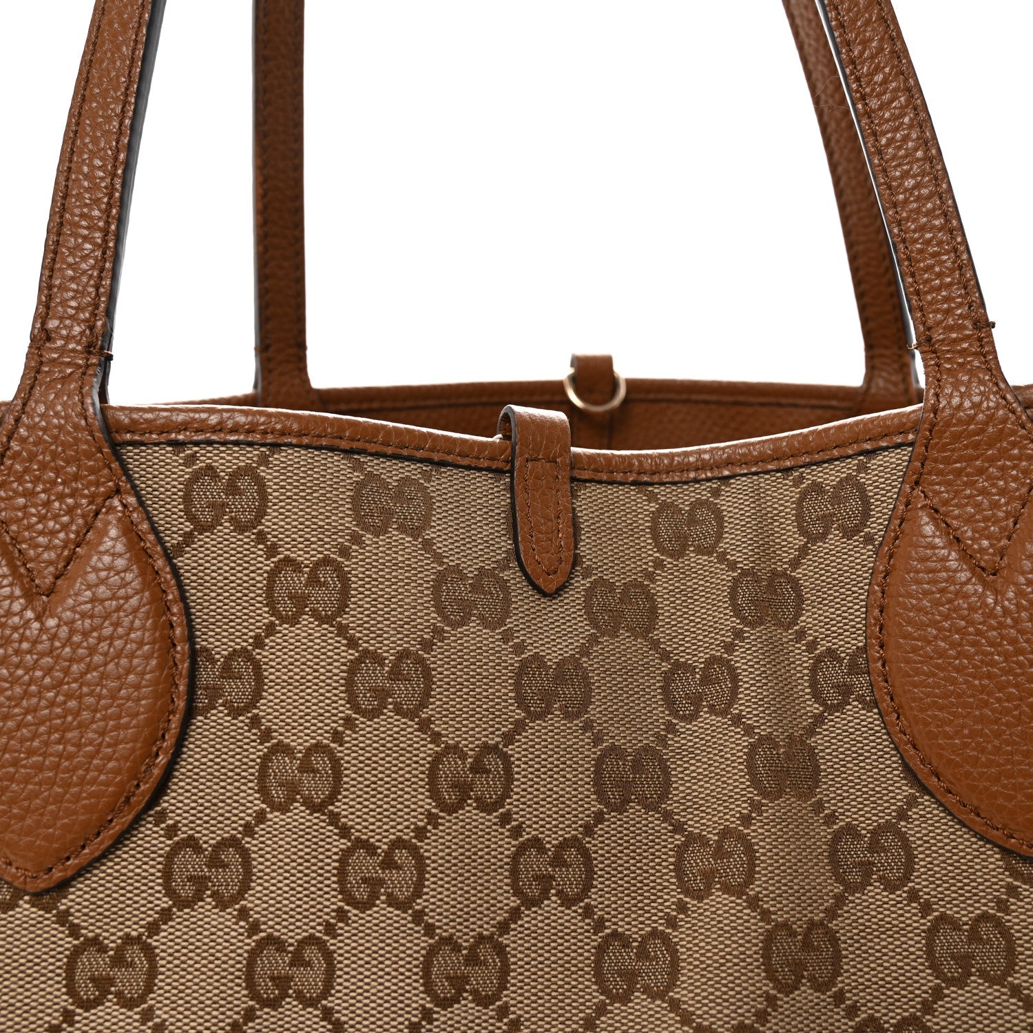 Grained Calfskin Monogram Large Totissima Reversible Tote Brown