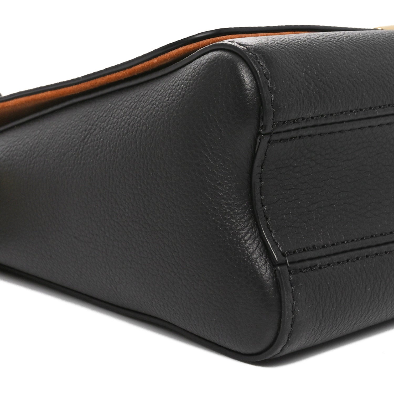 Calfskin Soft Twist Shoulder Bag Black
