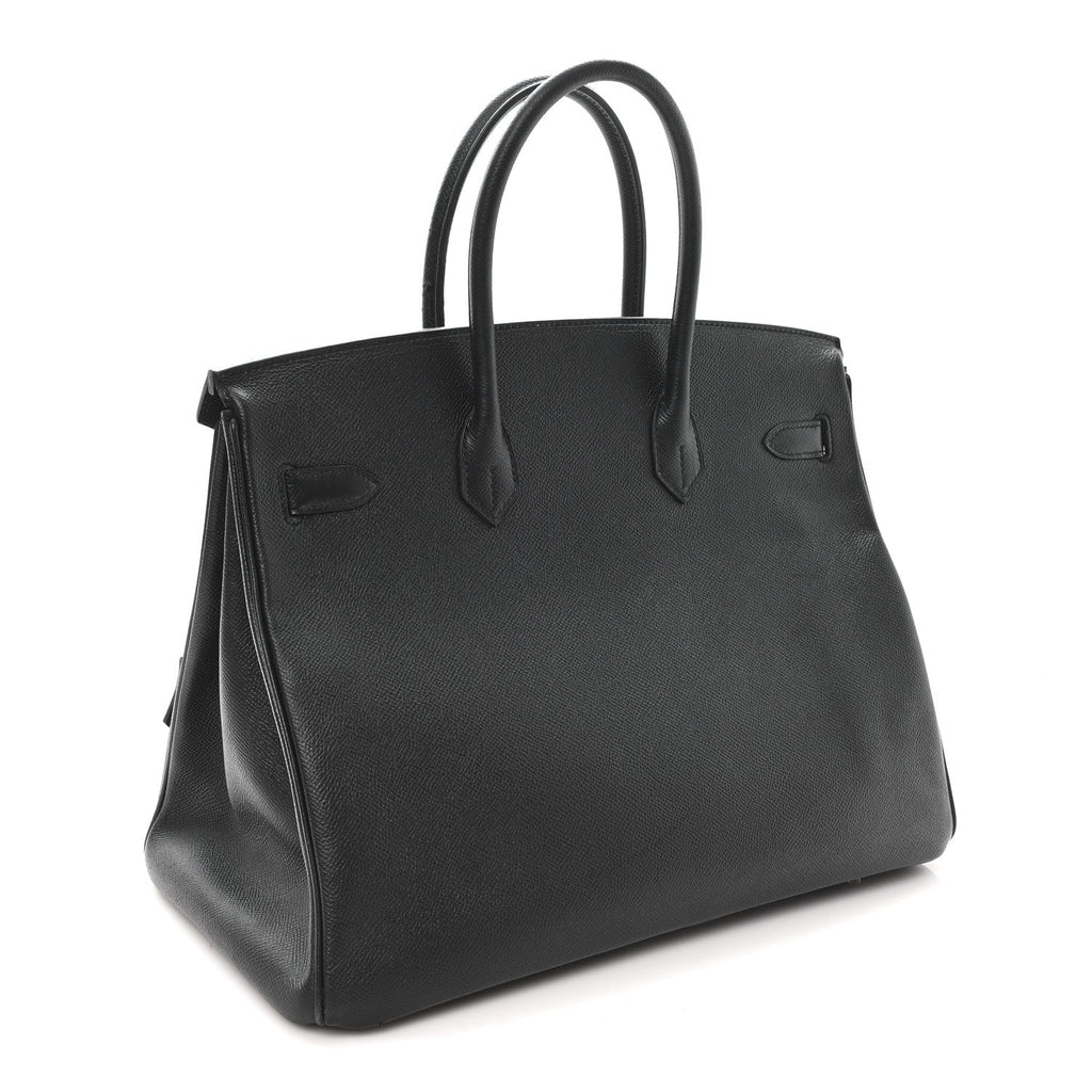 Epsom Birkin 35 Black