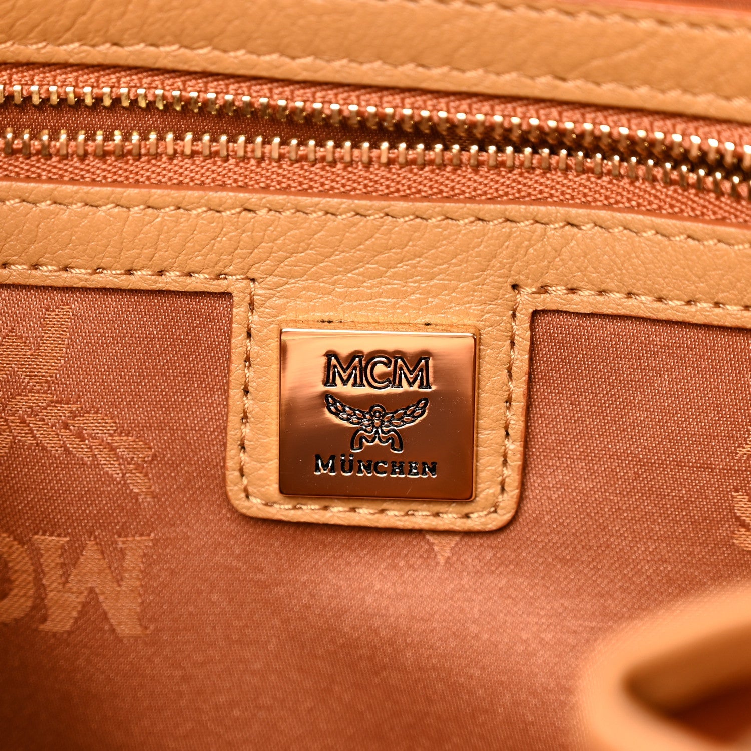 Visetos Studded Small Dual Stark Backpack Cognac