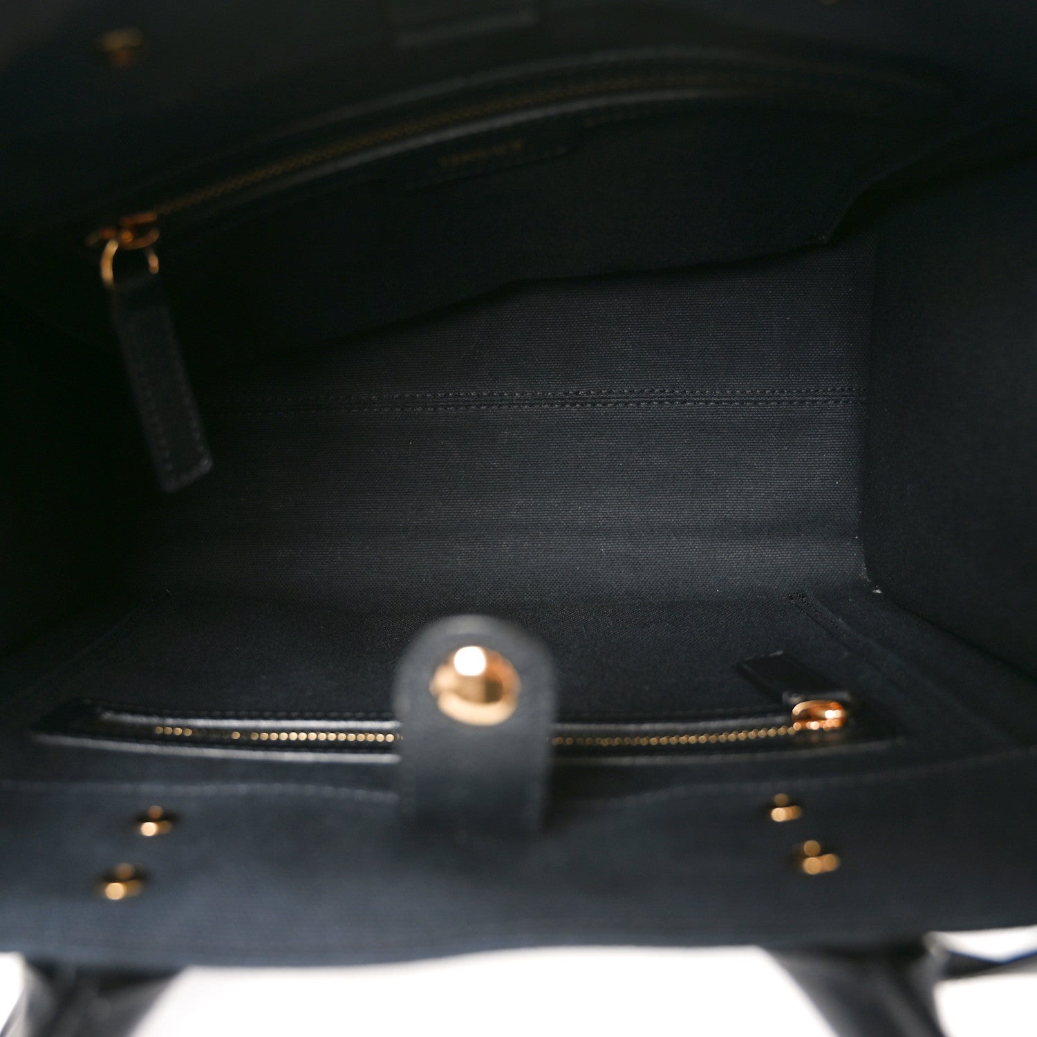 Canvas Calfskin La Medusa Small Tote Tote Black