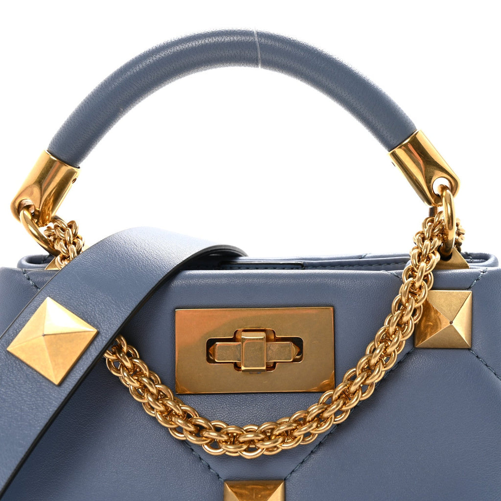 Nappa Mini Roman Stud The Handle Bag Niagara
