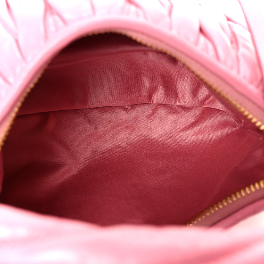 Nappa Matelasse Small Wander Hobo Pink