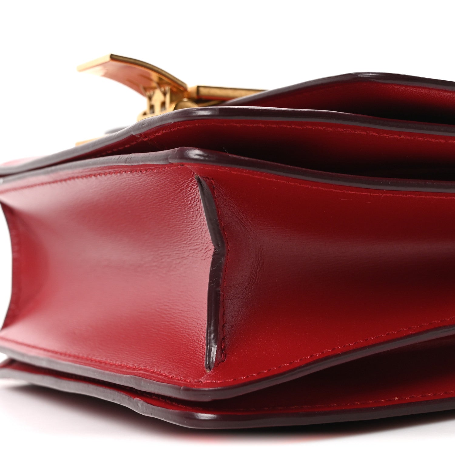Box Calfskin Small Classic Box Flap Bag Red