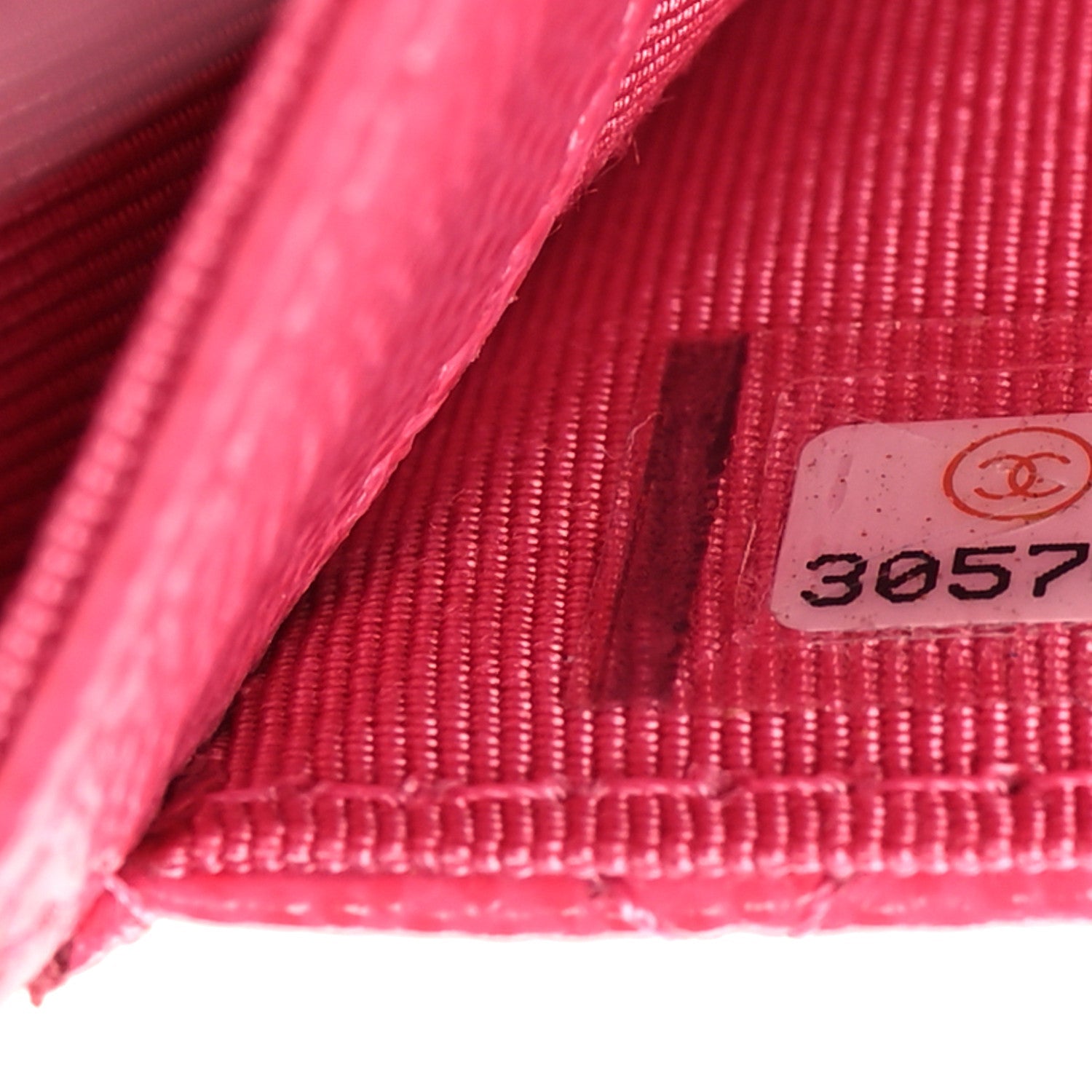 Caviar Quilted Flap  Holder Wallet Pink