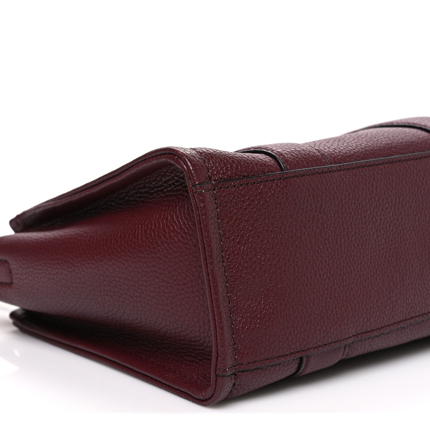 Grained Calfskin Small The Tote Bag Burgundy