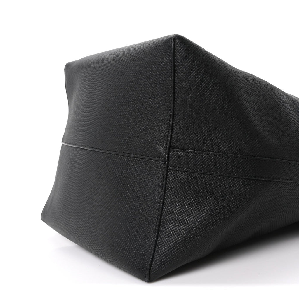 Grained Calfskin Large N/S Park Tote Black