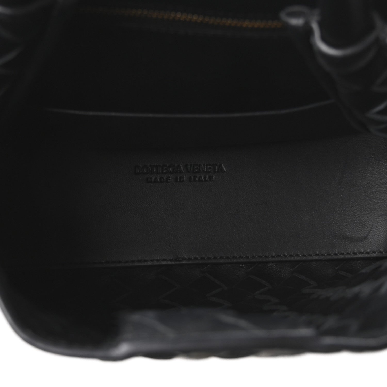Nappa Intrecciato Small Andiamo Shoulder Bag Black