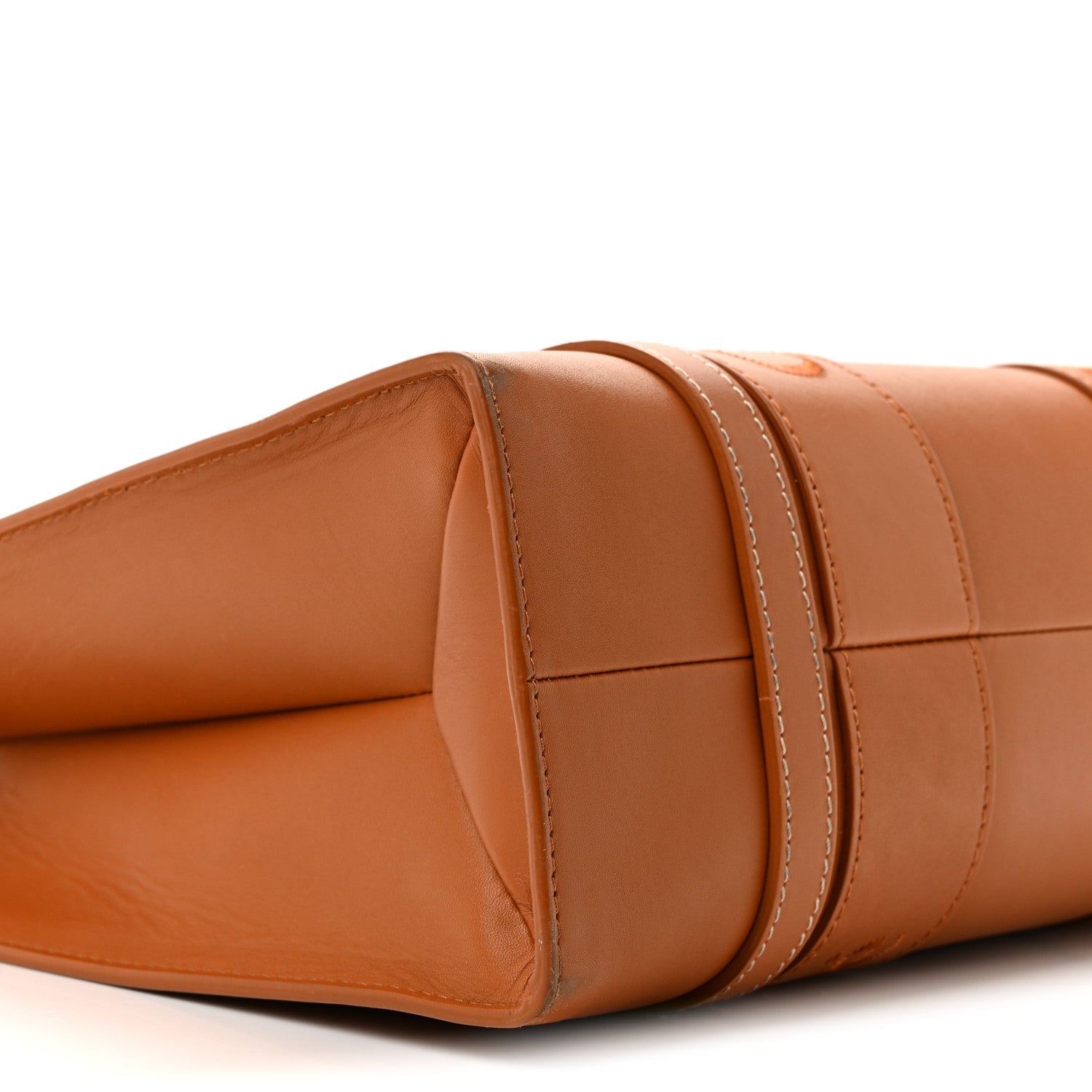 Calfskin Medium Woody Tote Caramel
