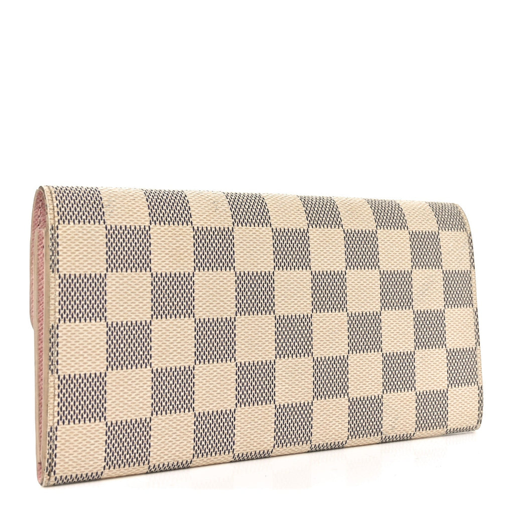 Damier Azur Emilie Wallet Rose Ballerine
