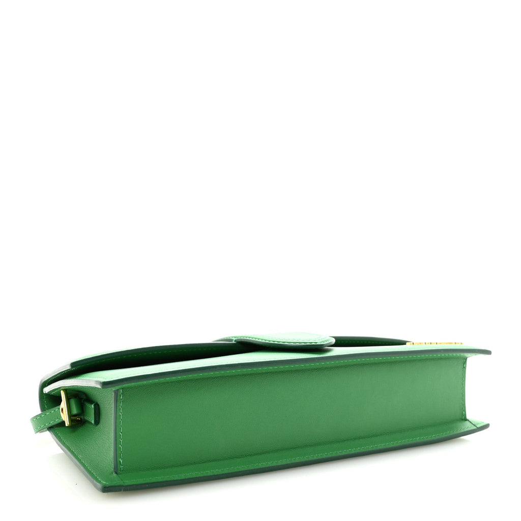 Smooth Calfskin Le Bambino Long Green