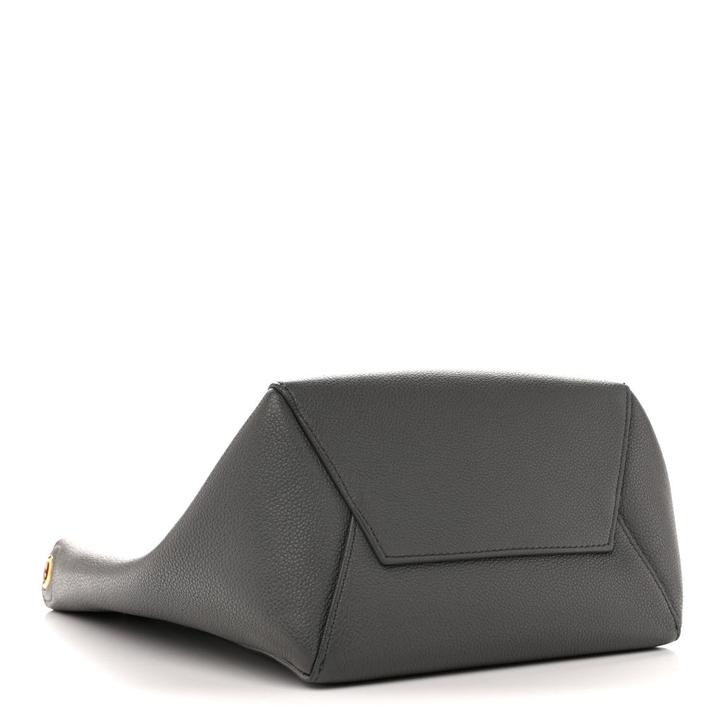 Soft Grained Calfskin Small Sangle Bucket Bag Kohl