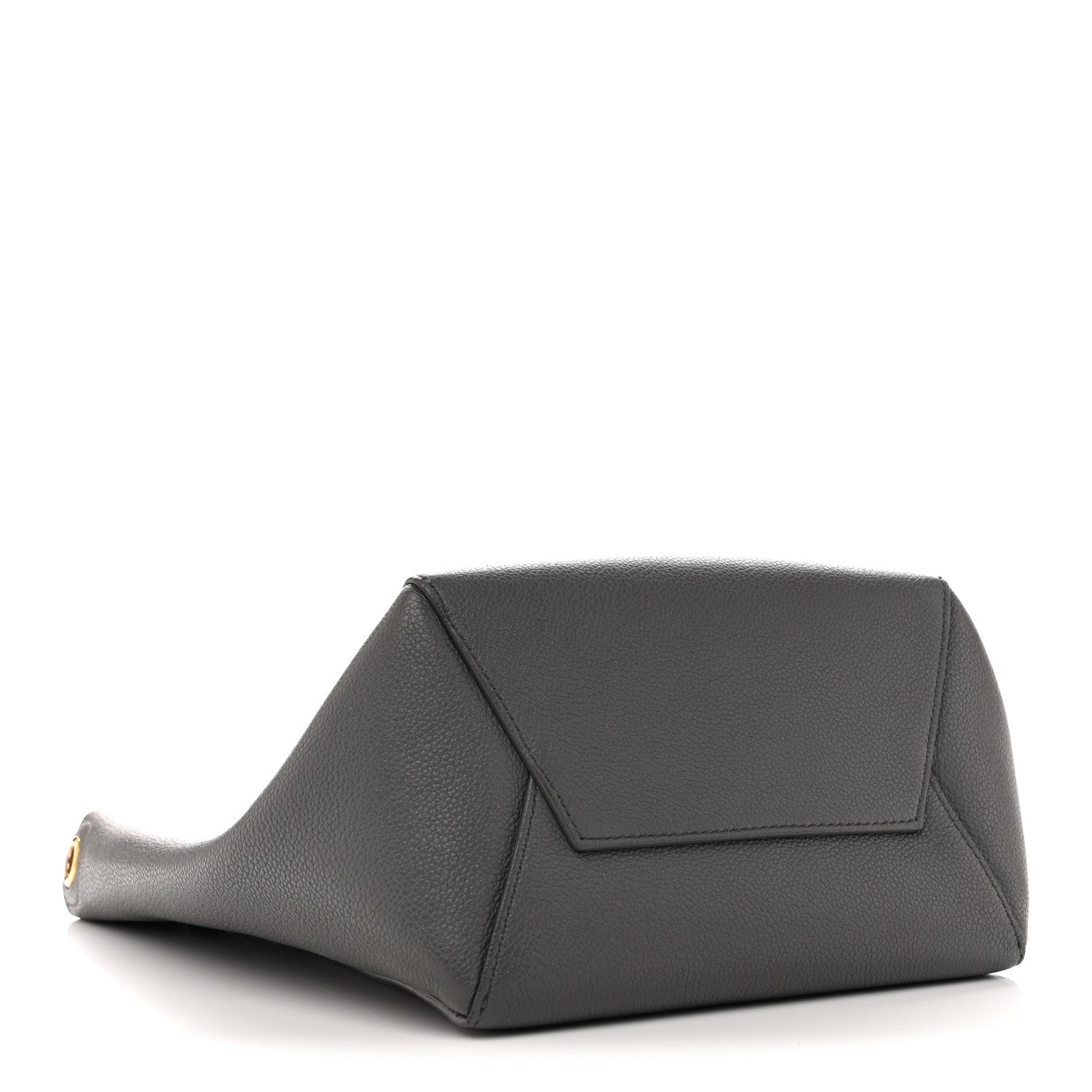 Soft Grained Calfskin Small Sangle Bucket Bag Kohl