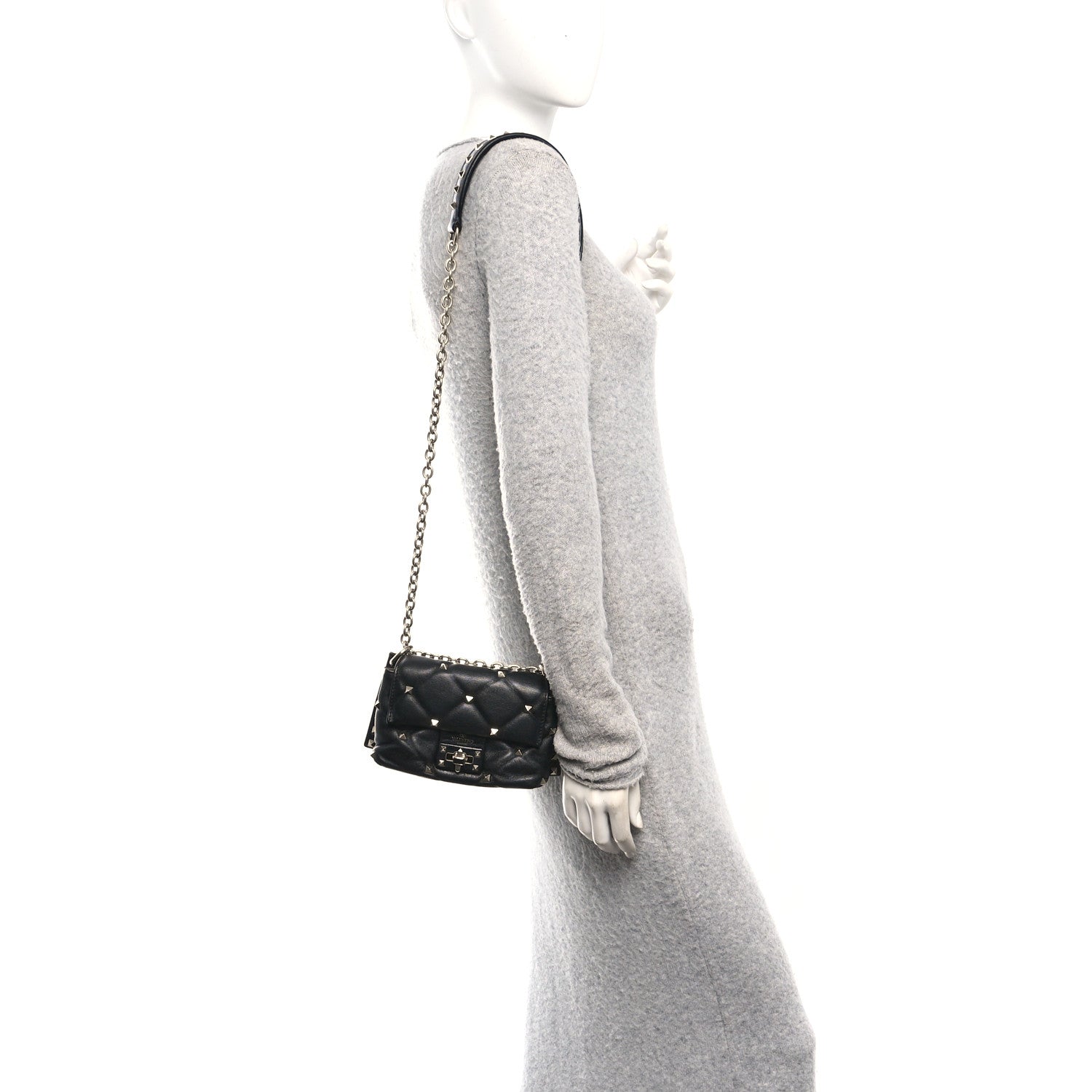 Nappa Mini Candystud Crossbody Bag Black