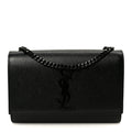 Grain De Poudre Small Classic Monogram Monochrome Kate Satchel Black