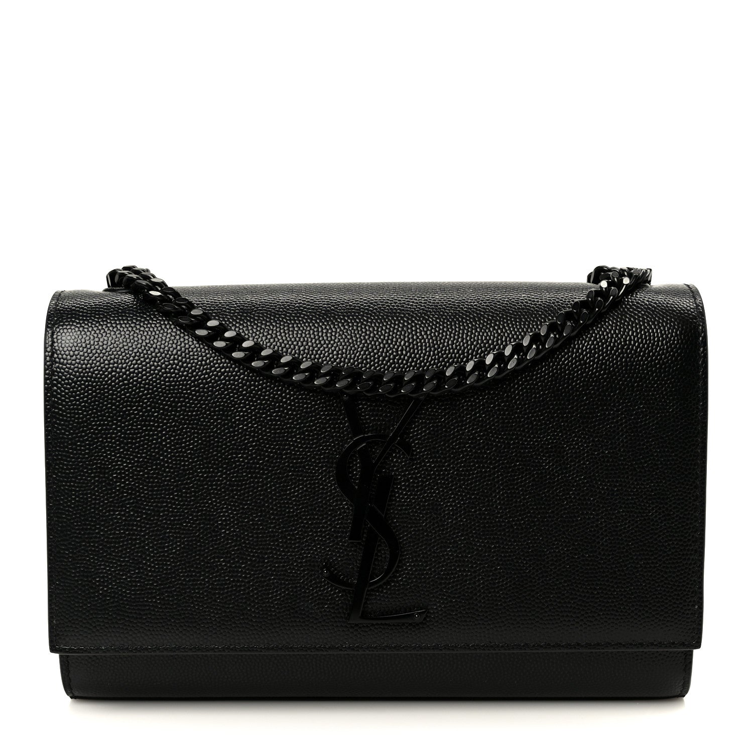 Grain De Poudre Small Classic Monogram Monochrome Kate Satchel Black