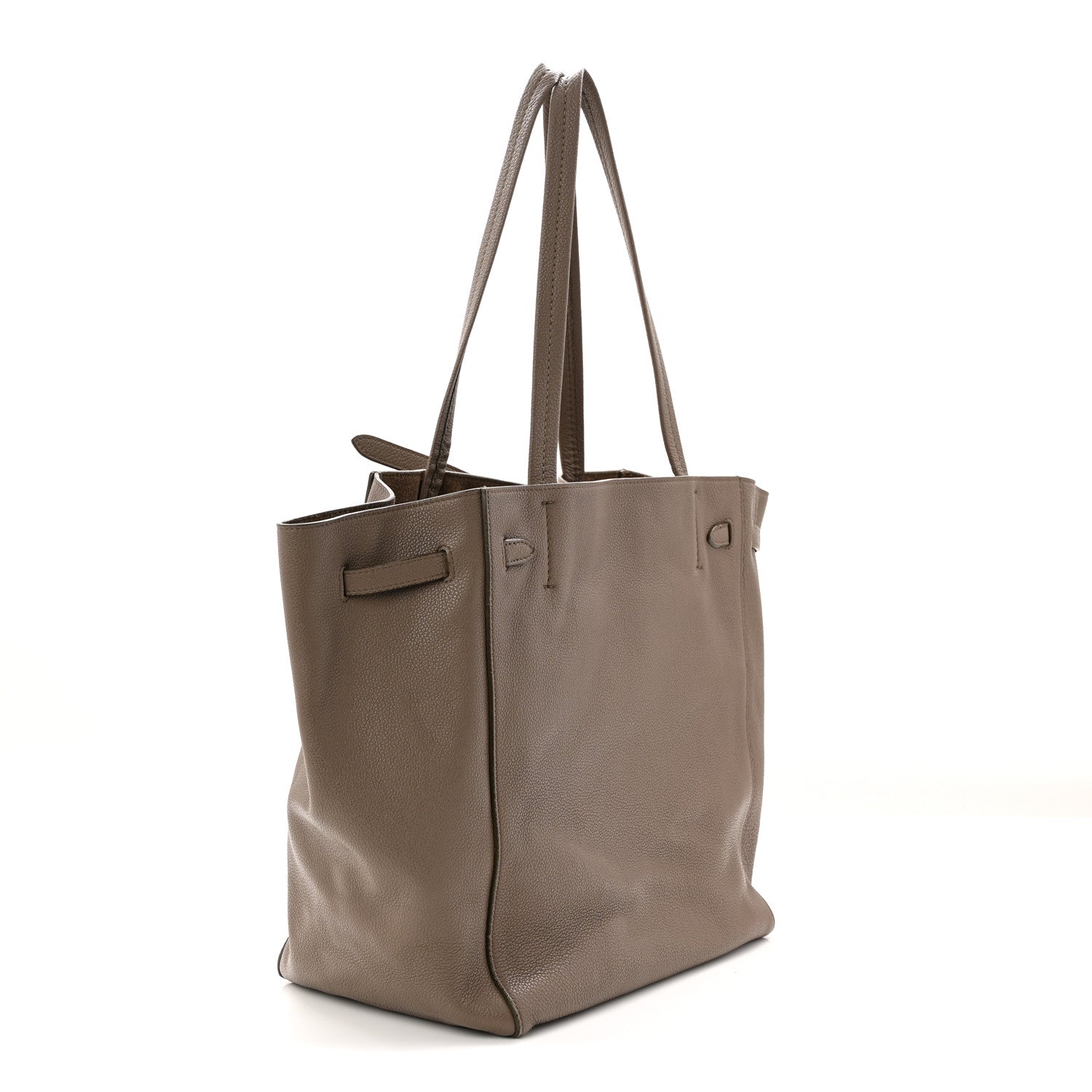 Soft Grained Calfskin Small Belt Cabas Phantom Taupe
