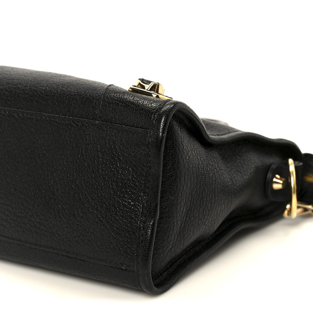 Chevre Gold Metallic Edge Hardware S City Black