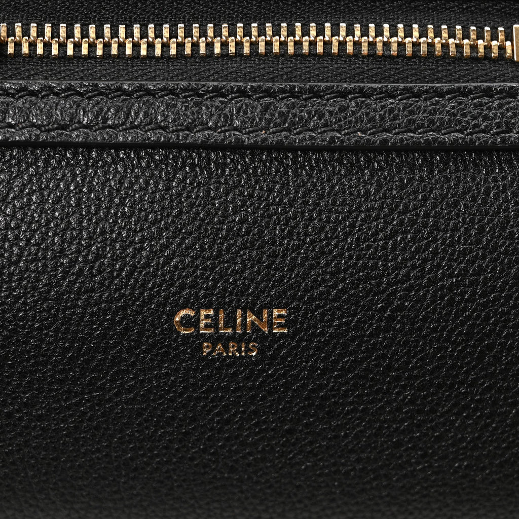 Grained Calfskin Little New Luggage Black