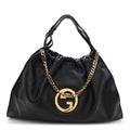 Calfskin Large Blondie Tote  Black