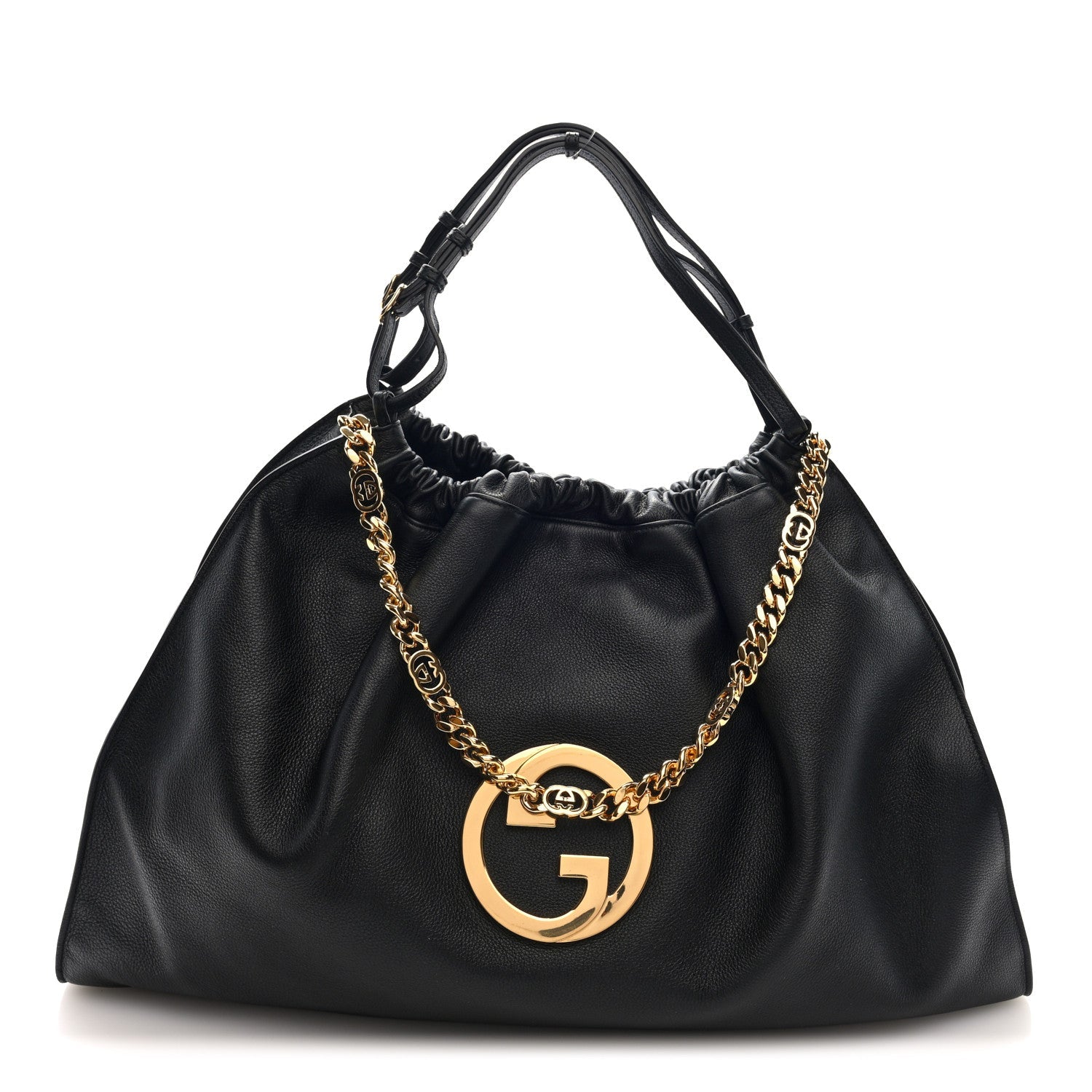 Calfskin Large Blondie Tote  Black