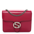 Shade Lux Calfskin Small Interlocking G Shoulder Bag Petunia