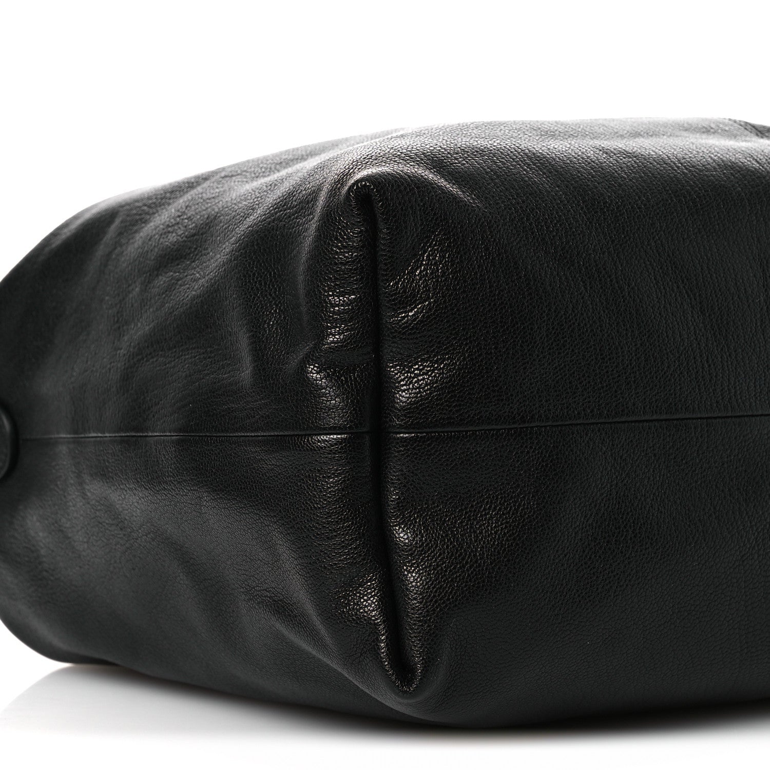 Grained Calfskin Medium Brea Crossbody Bag Black