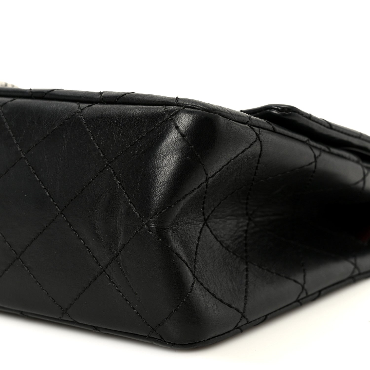 Aged Calfskin Quilted 2.55 Reissue 226 Flap Black