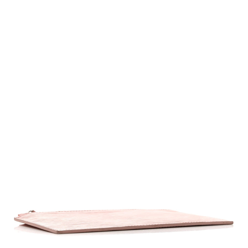 Epi Felicie Chain Wallet Zippered Insert Rose Ballerine