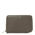 Drummed Calfskin Medium Zip Around Multifunction Wallet Souris